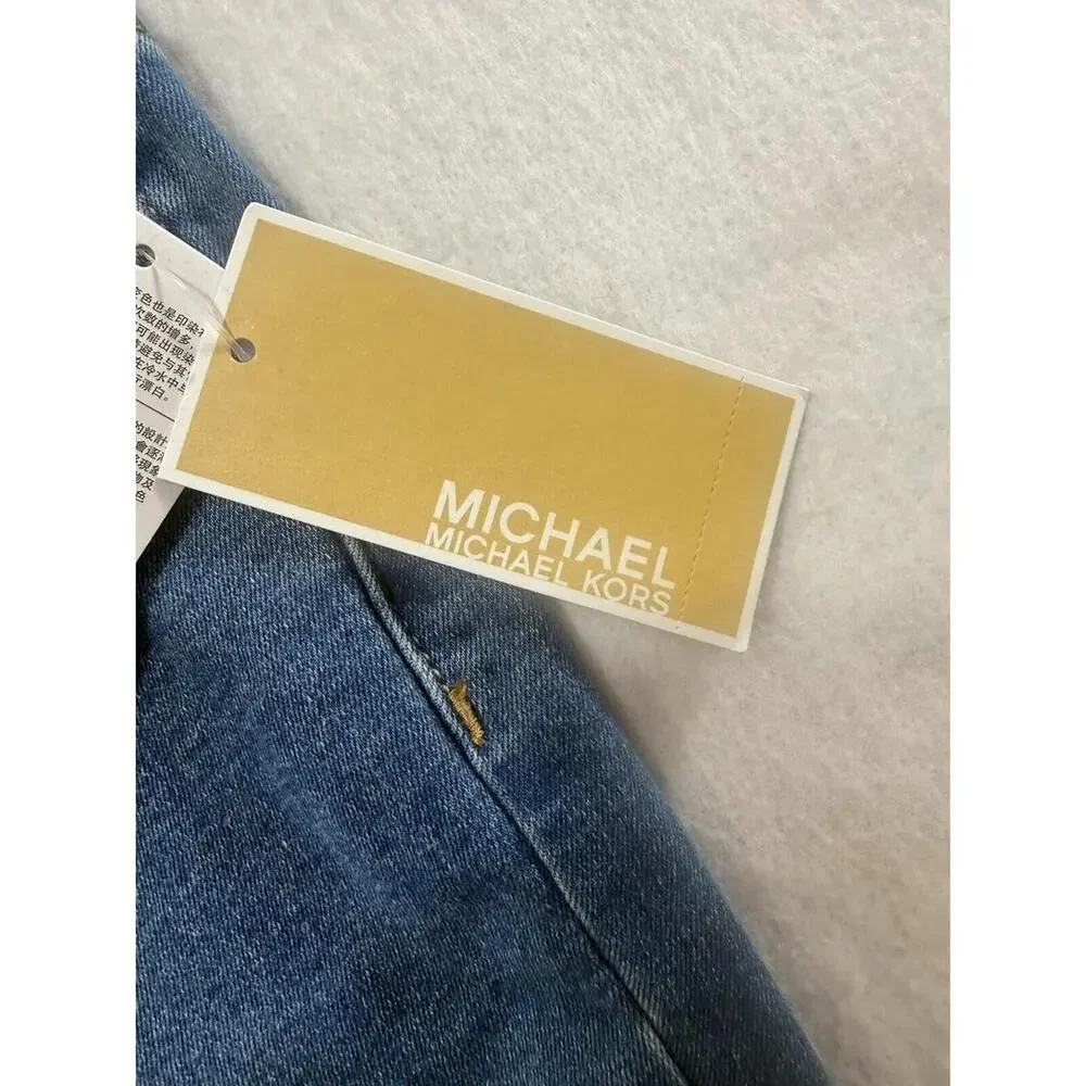 Michael Kors Selma Cali Blu Wash Skinny Ankle Size 12